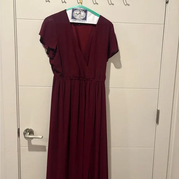Lulus | Dresses | Elegant Burgundy Dress | Poshmark